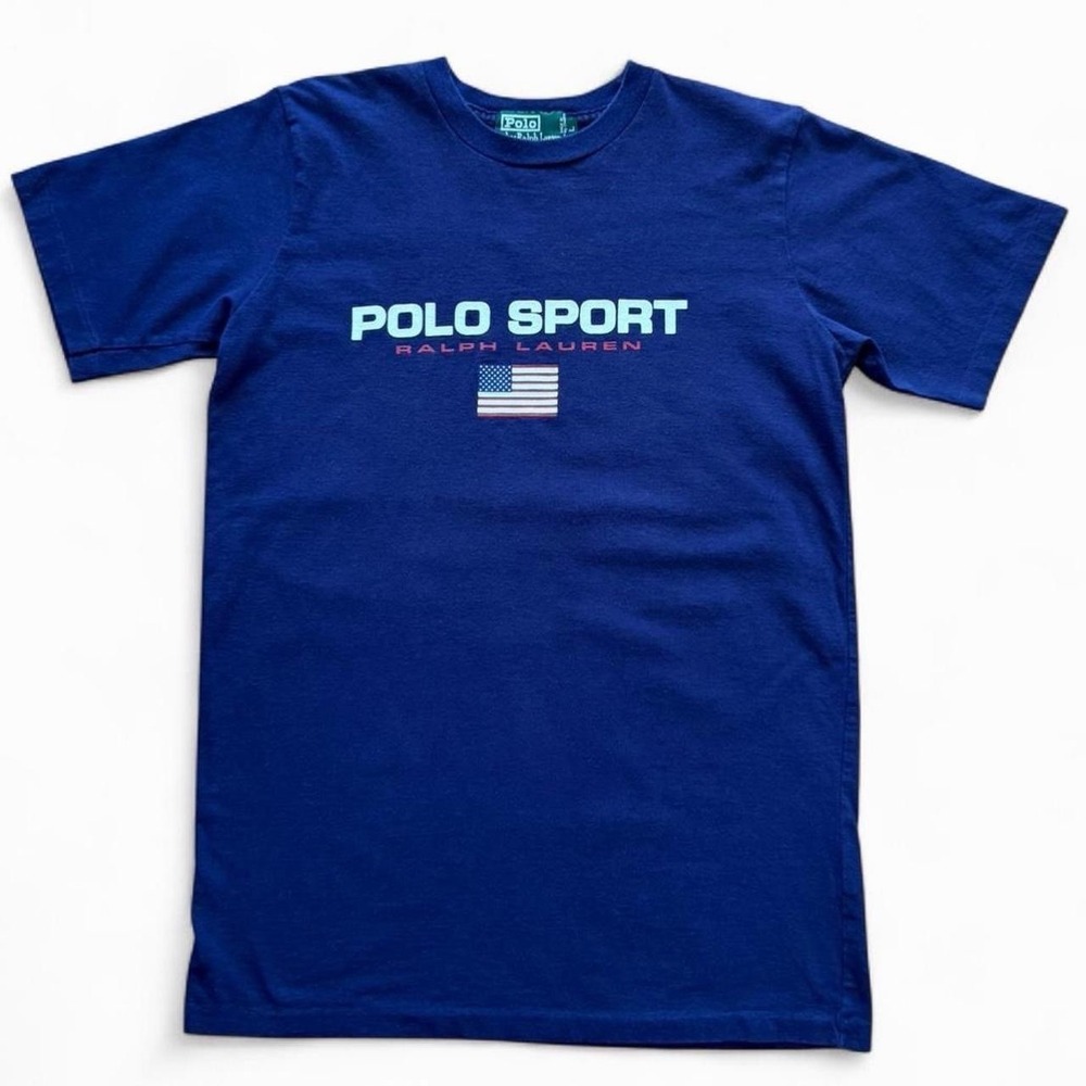 Vintage 90s Ralph Lauren Polo USA Sport Navy Blue T-shirt Large Canada